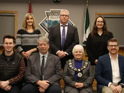 A group photo of mayor and council