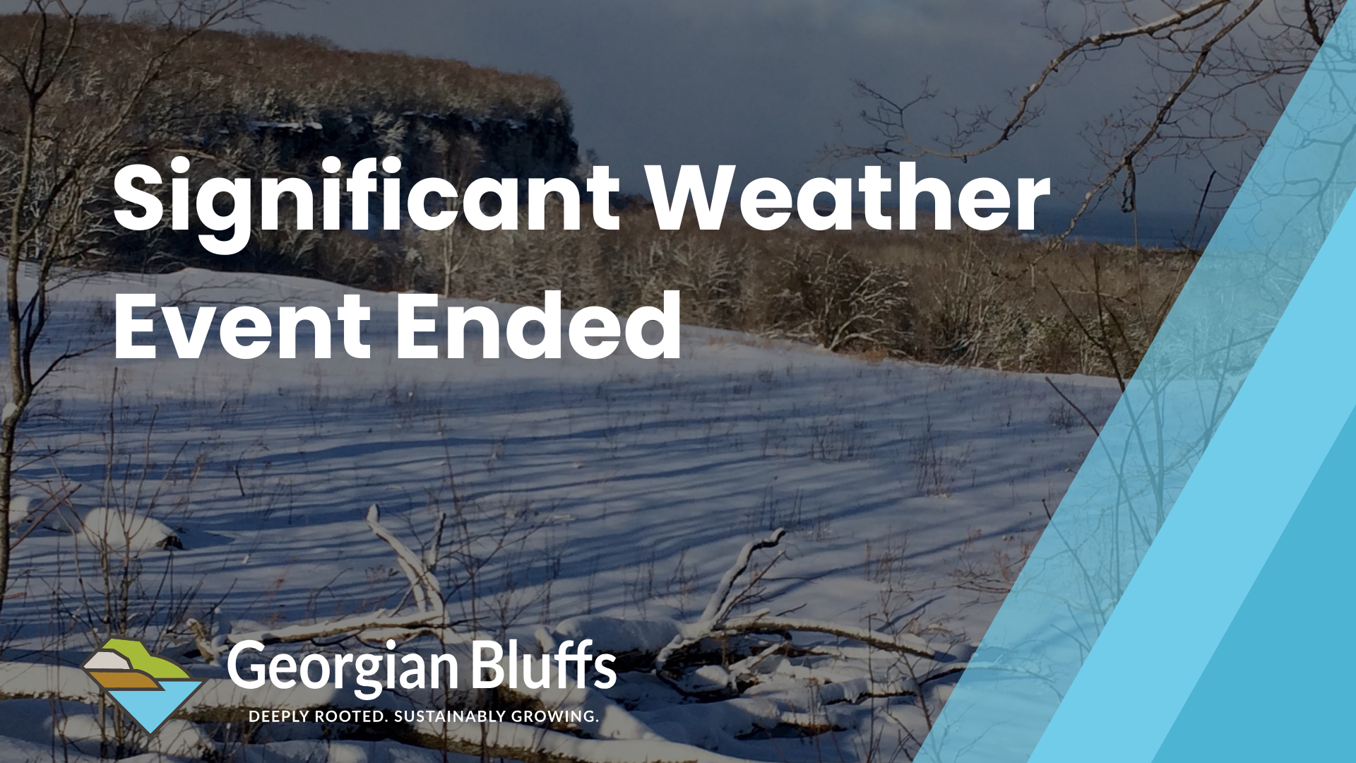Significant weather event ended
